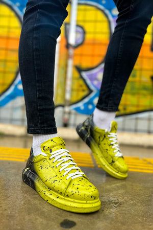 Yellow Black Graffiti Sneaker CH533