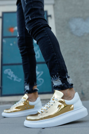 Gold White Sneaker CH259