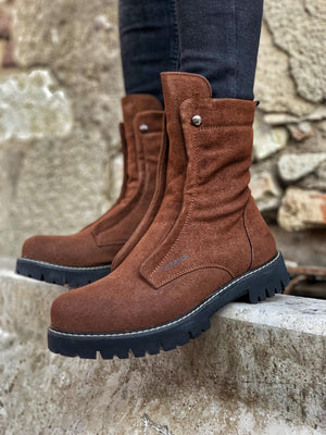 Sneakerjeans Brown Suede Military Boots CH027