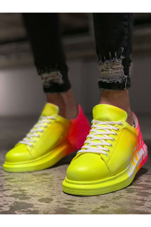Yellow Pink Graffiti Sneaker CH401