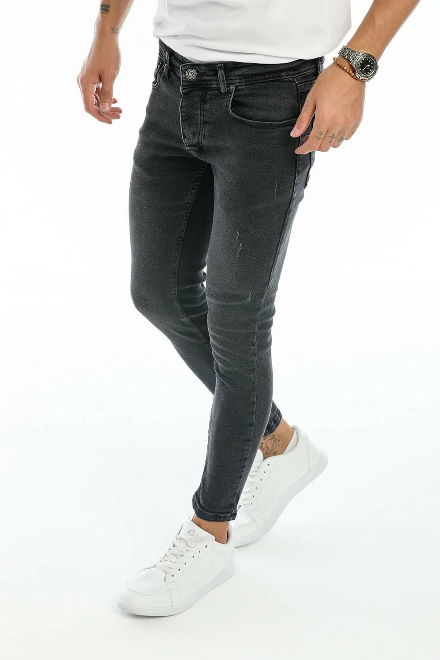 Anthracite Skinny Jeans LA023
