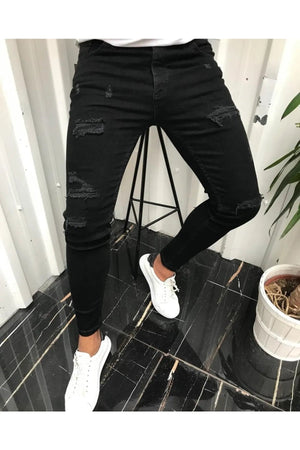 Black Ripped Skinny Jeans 999