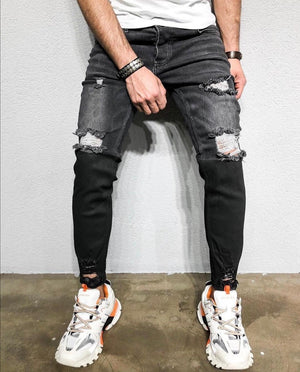 Black Ripped Ultra Skinny Jeans BL276 Streetwear Mens Jeans - Sneakerjeans