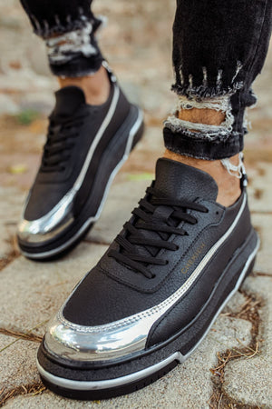 Black Silver Sneaker CH041