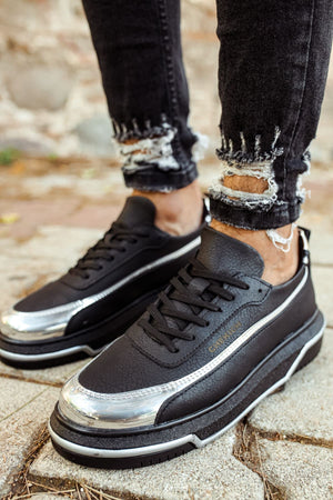 Black Silver Sneaker CH041