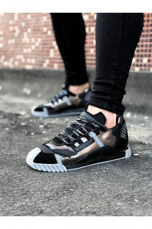 Black Silver Sneaker WG203