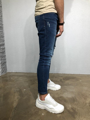 Blue Distressed Denim BL259 Streetwear Jeans - Sneakerjeans