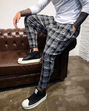 Checkered Baggy Jogger Pant B310 Streetwear Jogger Pants - Sneakerjeans