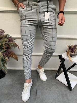 Gray Checkered Pant MM1166
