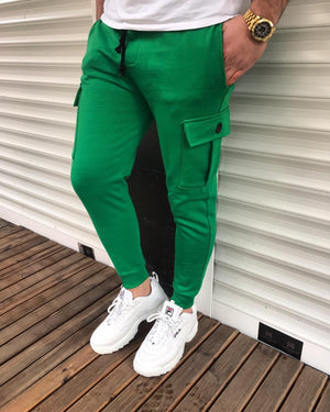 Green Cargo Pocket Jogger Pant HB21 Streetwear Jogger Pants - Sneakerjeans