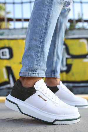 Khaki White Sneaker CH075