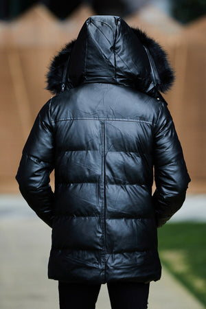 Leather Down Jacket SS01