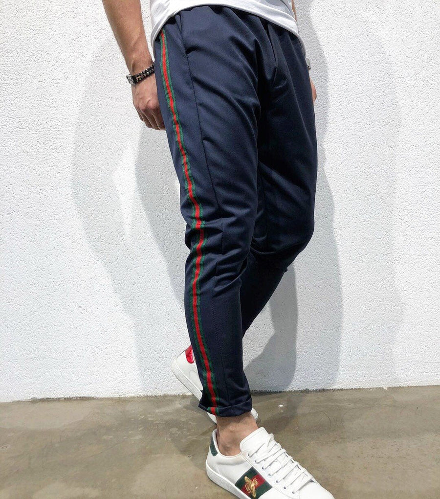 Navy Striped Jogger Pant B148 Streetwear Jogger Pants - Sneakerjeans