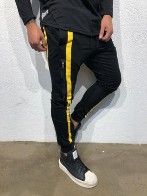 Sneakerjeans - Black Yellow Jogger Pant B304 Joggers