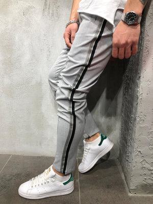 Sneakerjeans Gray Side Striped Jogger Pant A299