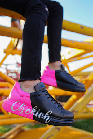 Sneakerjeans Pink Graffiti Sneaker CH477