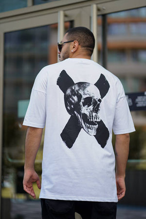 Sneakerjeans White X Skull Oversize T-Shirt ES79