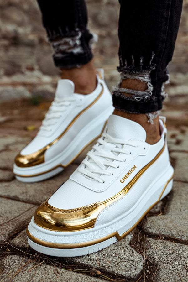 White Gold Sneaker CH041