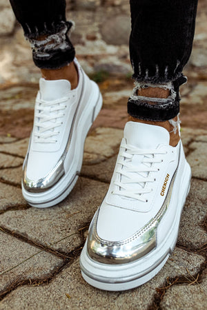 White Silver Sneaker CH041
