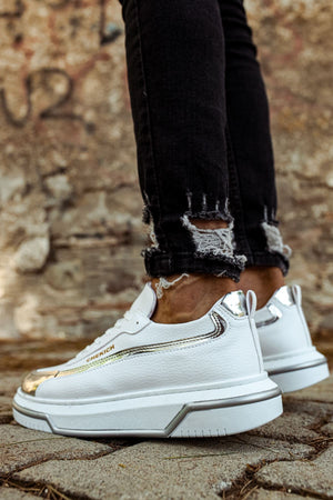 White Silver Sneaker CH041